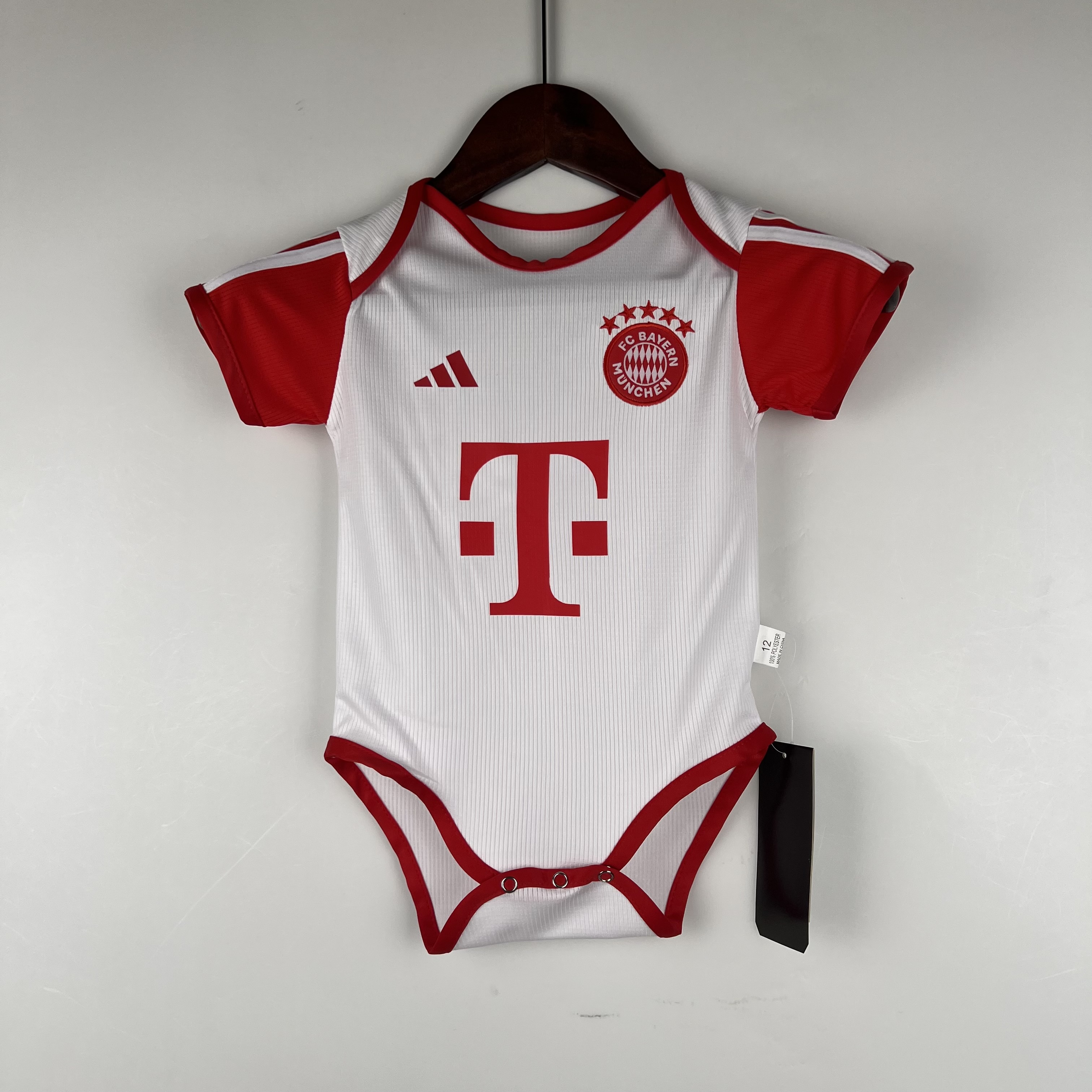 Bayern Munich 23-24 Home Stadium Baby Crawling Suit