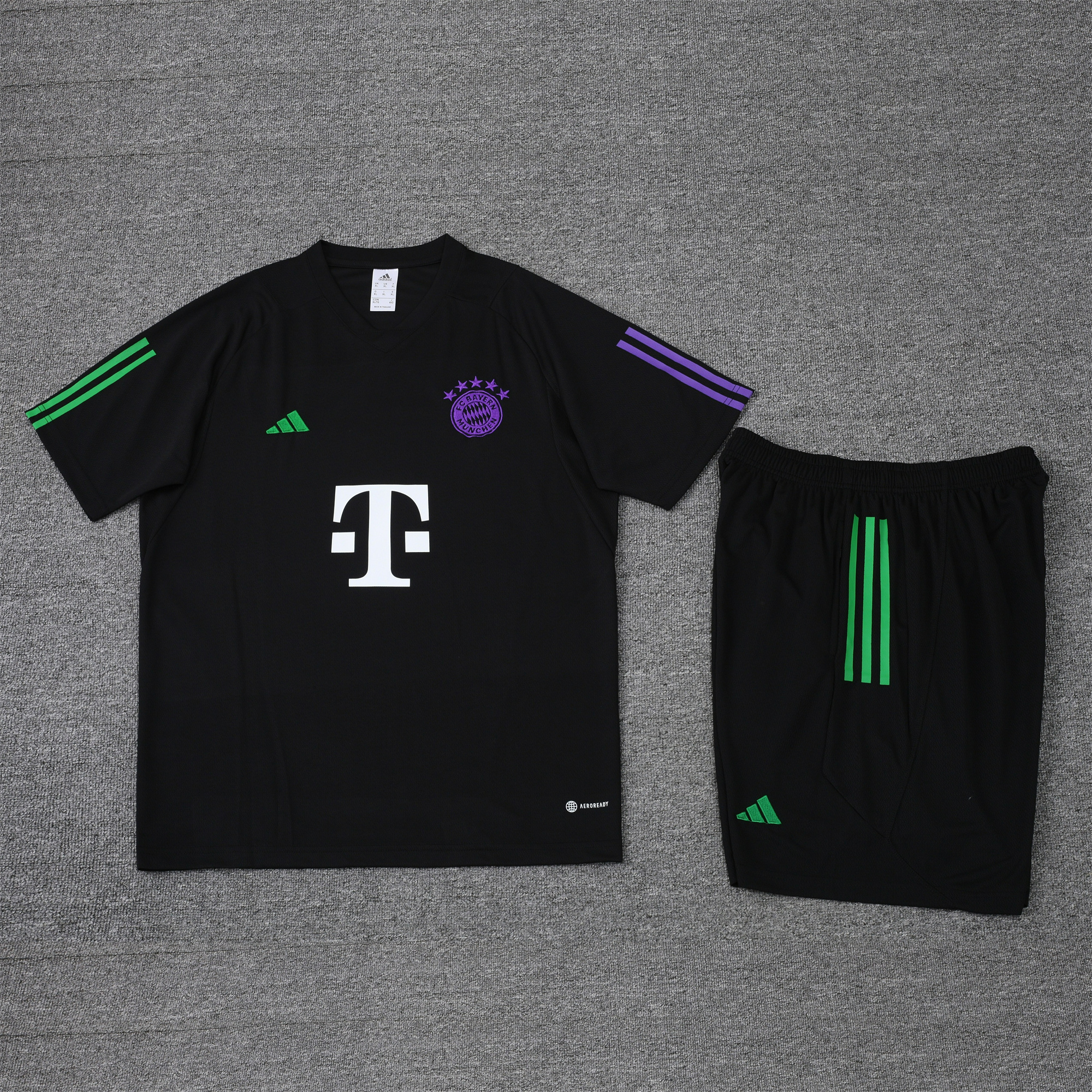 Bayern Munich 23-24 Short-Sleeve Training Set - Black