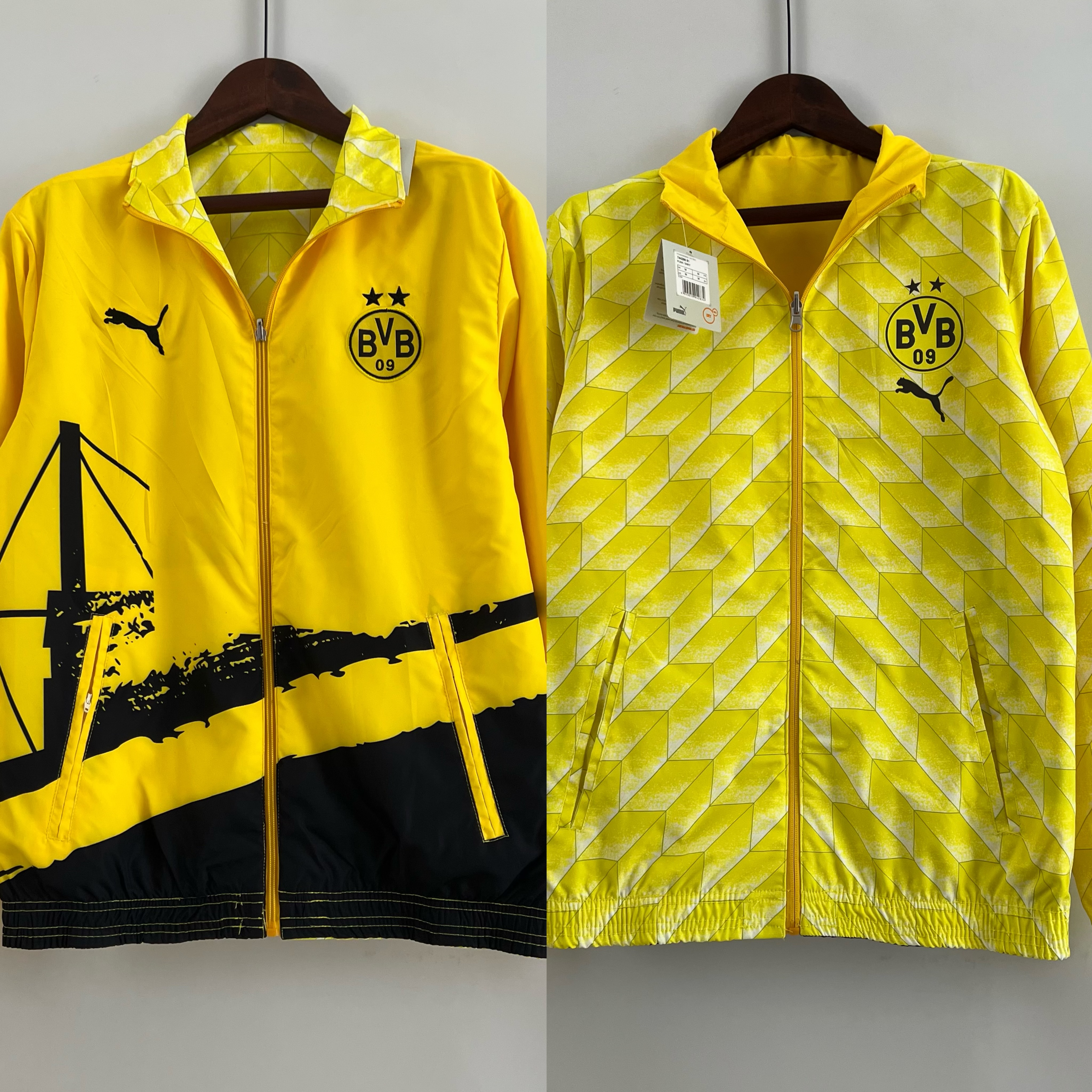 Dortmund 23-24 Double Sided Windbreaker - Yellow