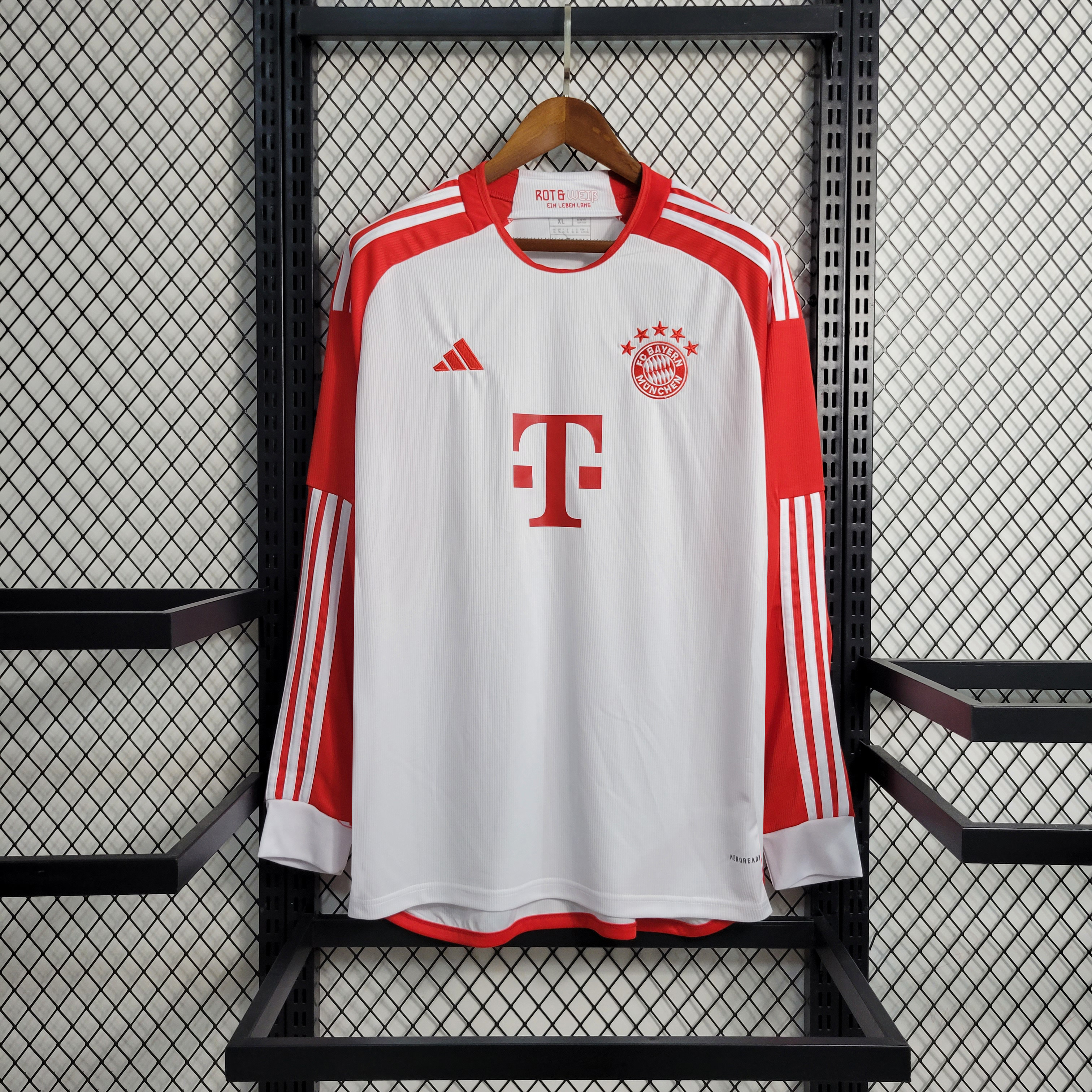 Bayern Munich 23-24 Home Long Sleeve Jersey - Fans Version