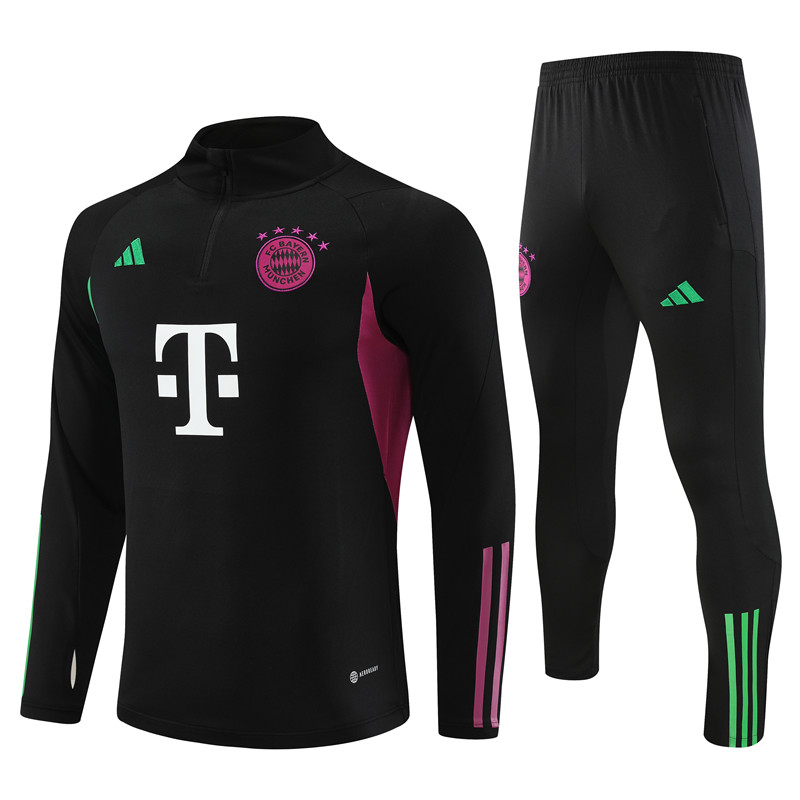 Bayern Munich 23-24 Long Sleeve Training Set -Black