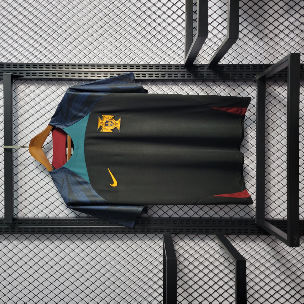 Portugal 22-23 Black Training Jersey - Fans Version