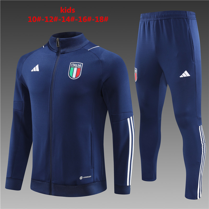 Italy 23-24 Kids Jacket Training Tracksuit -Royal Blue