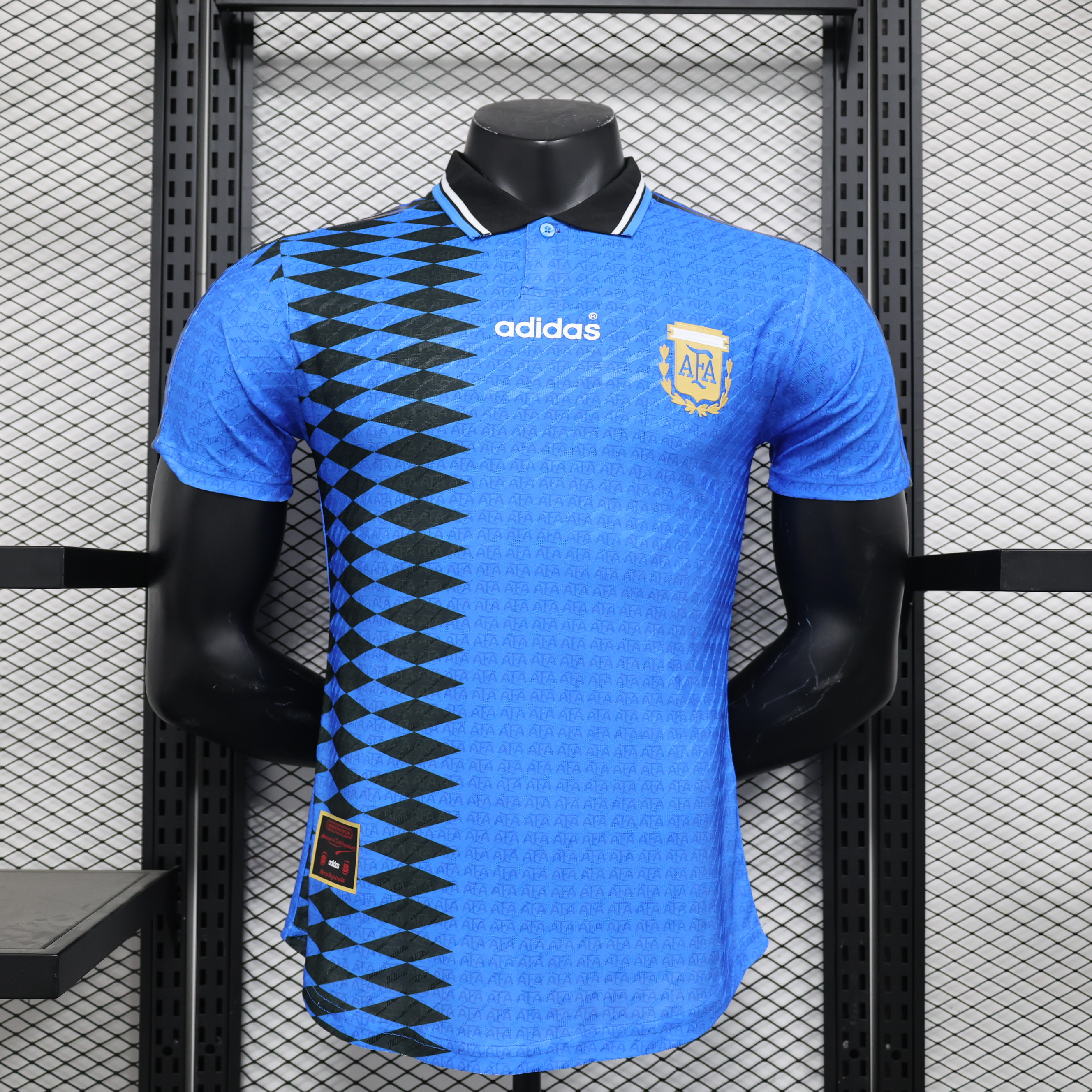 Retro Argentina 1994 Away Stadium Jersey - Player Version