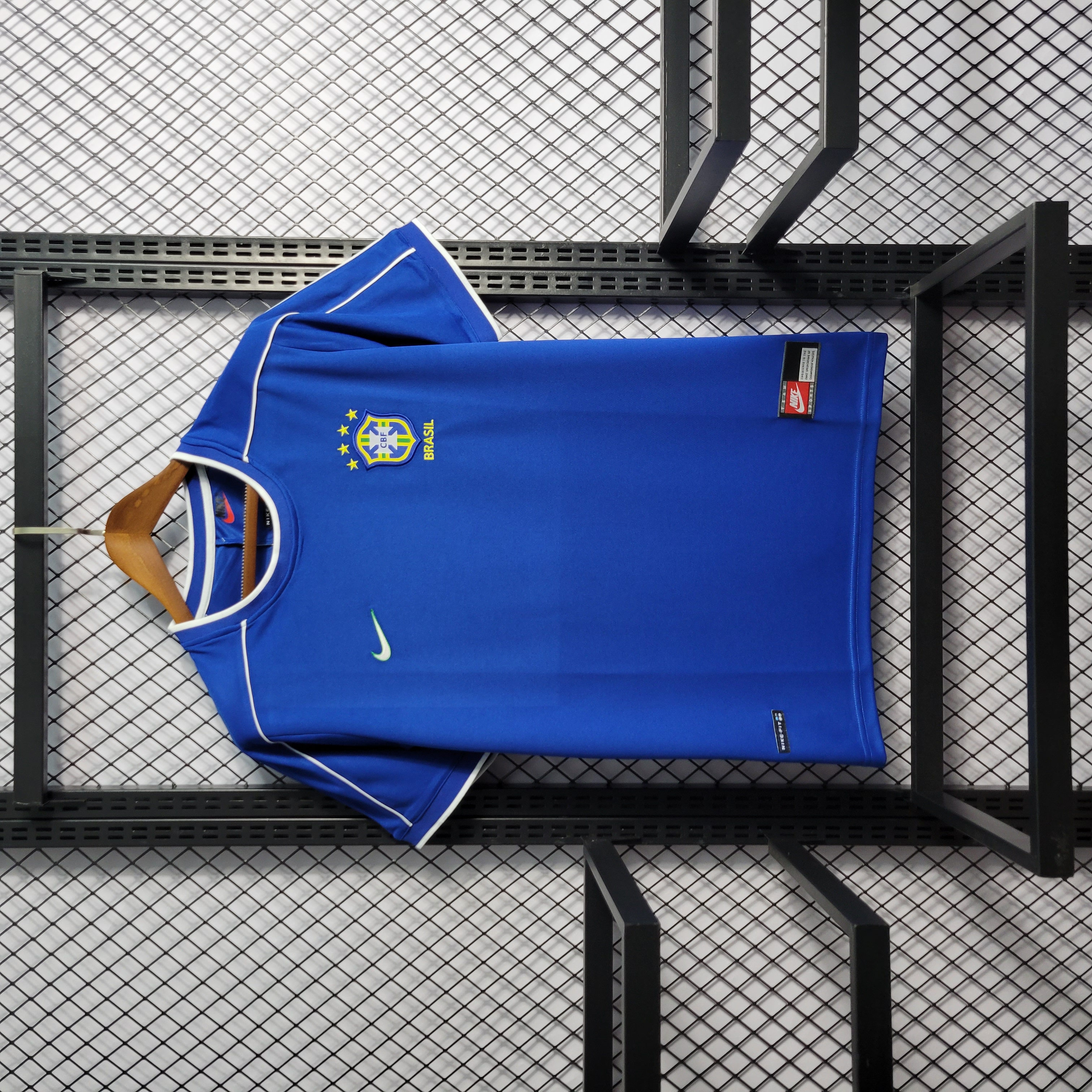 Retro Brazil 1998 Away Stadium Jersey