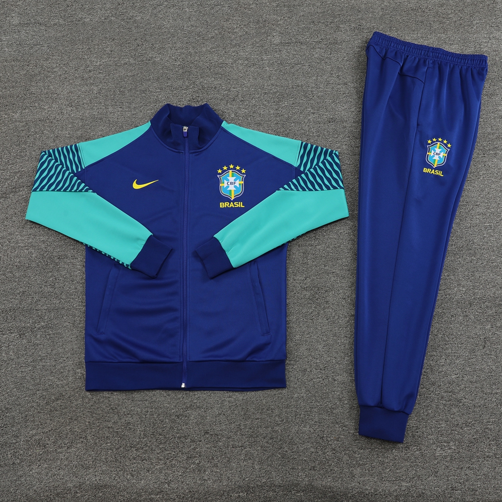 Brazil 23-24 Jacket Training Tracksuit - Blue