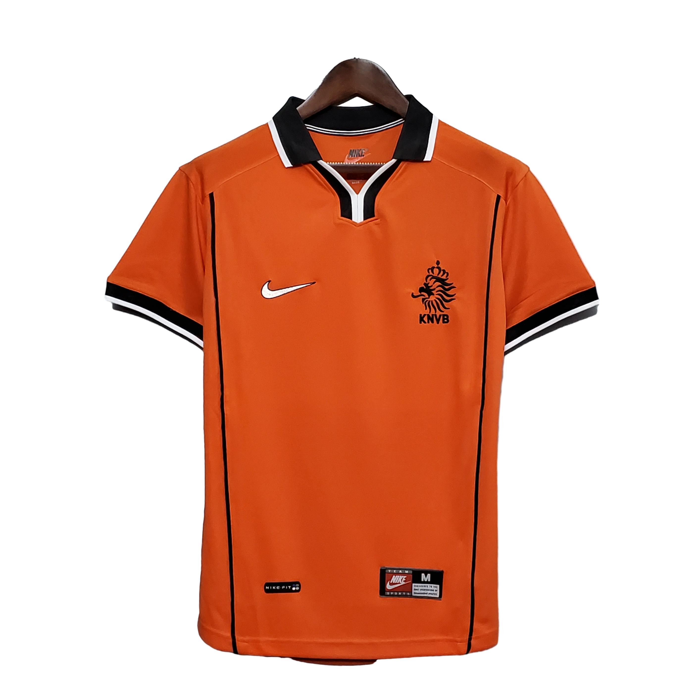 Retro Netherlands 1998 Home Stadium Jersey