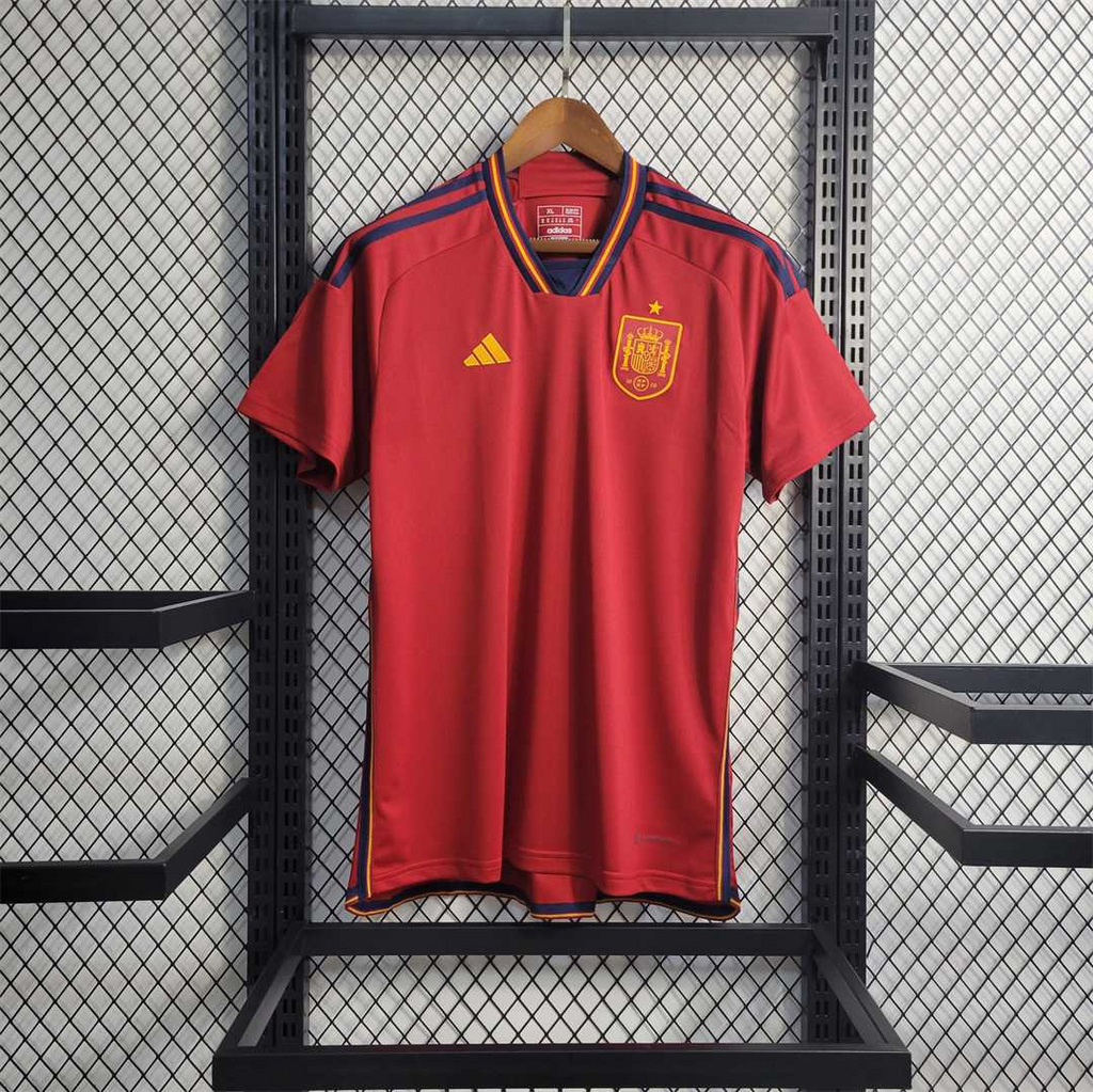 Spain 22-23 Home Jersey - Fans Version - 2022 World Cup