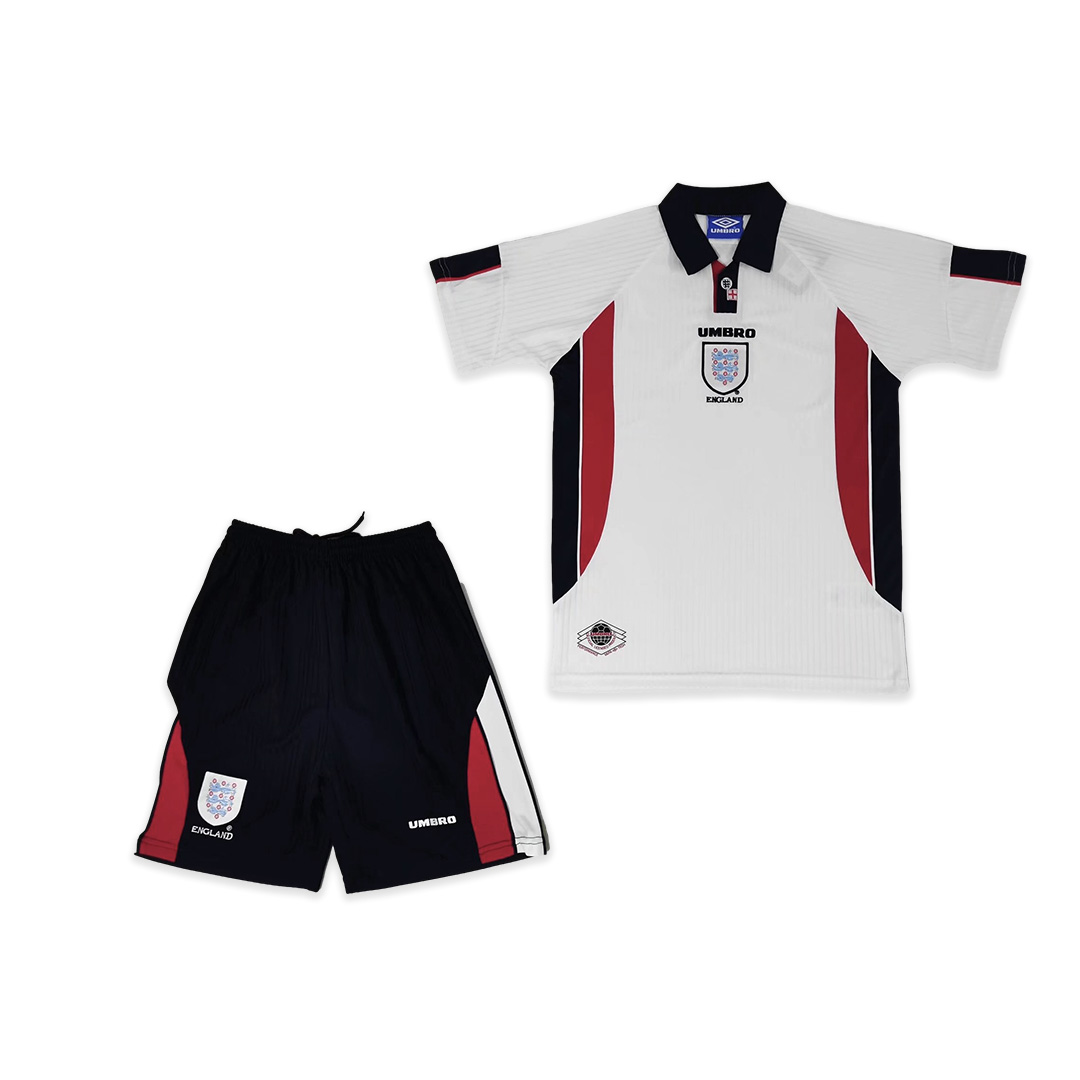 Retro England 1998 Home Stadium Kids Kit