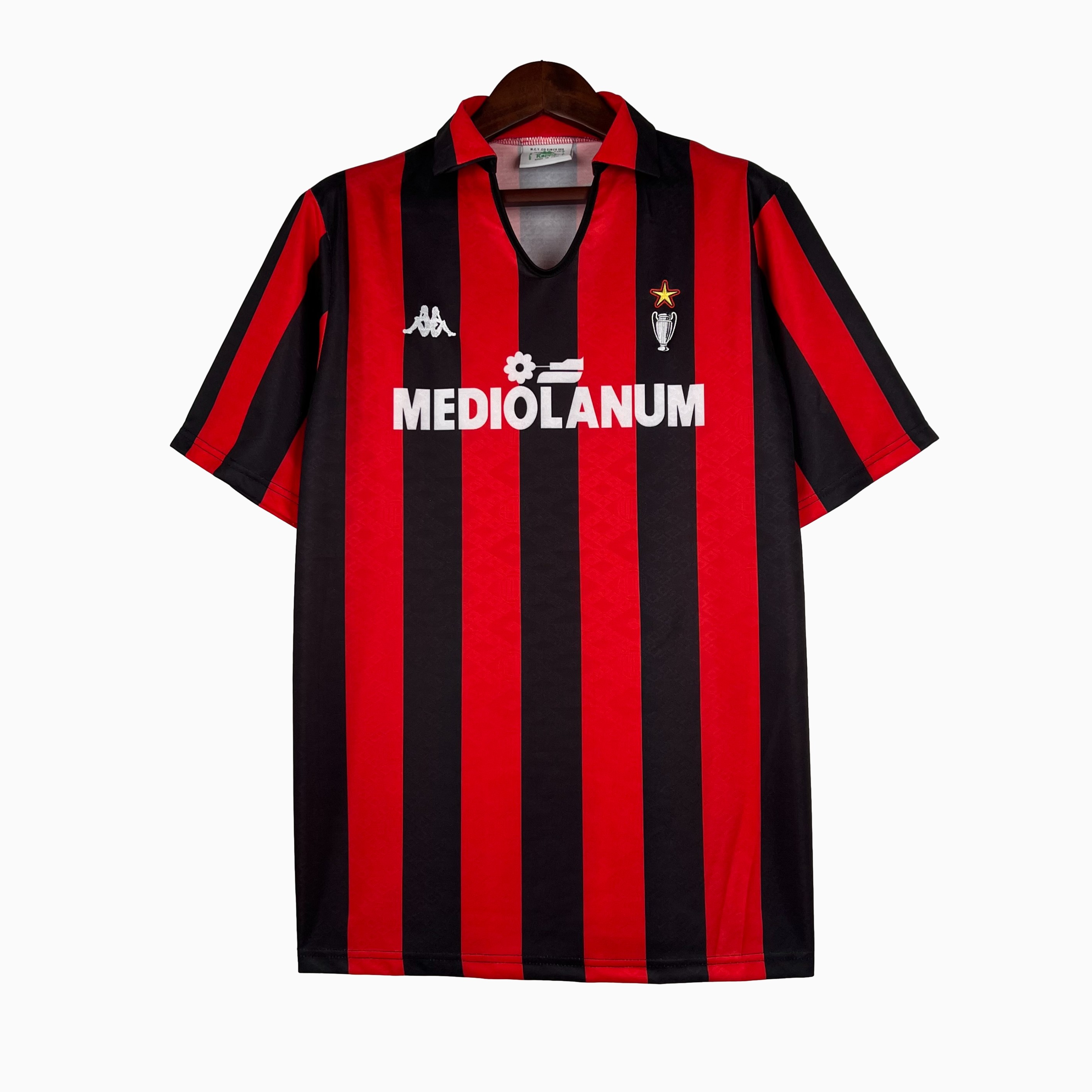 Retro AC Milan 1989-90 Home Stadium Jersey