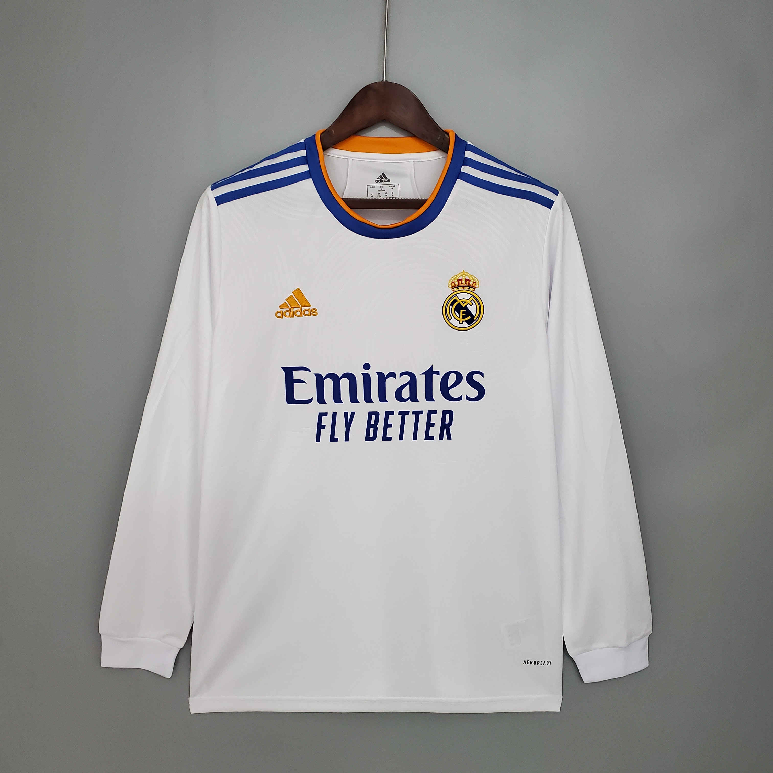 Real Madrid Retro 21-22 Home Long Sleeve Jersey