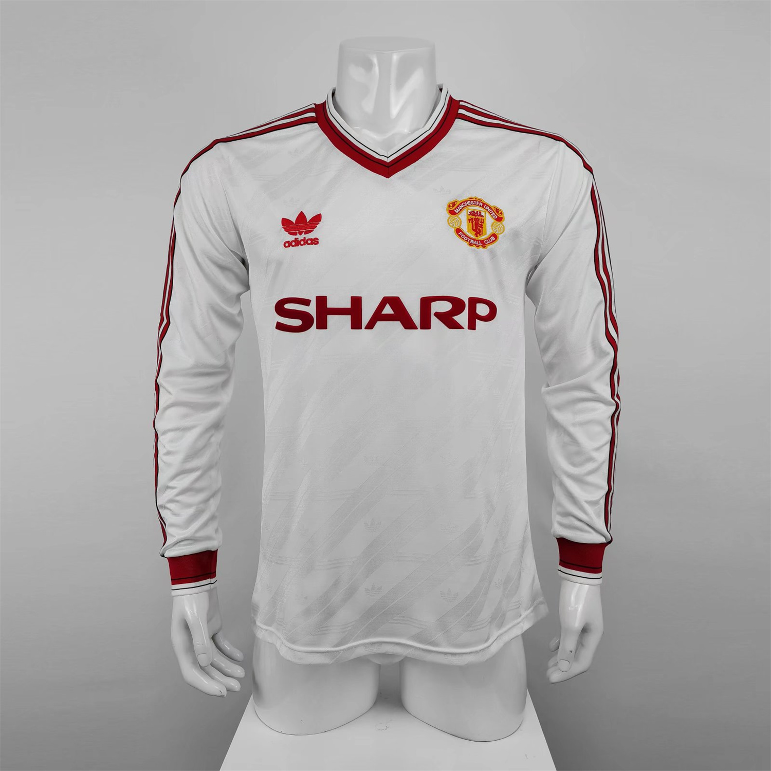 Manchester United Retro 86-88 Away Long Sleeve Jersey