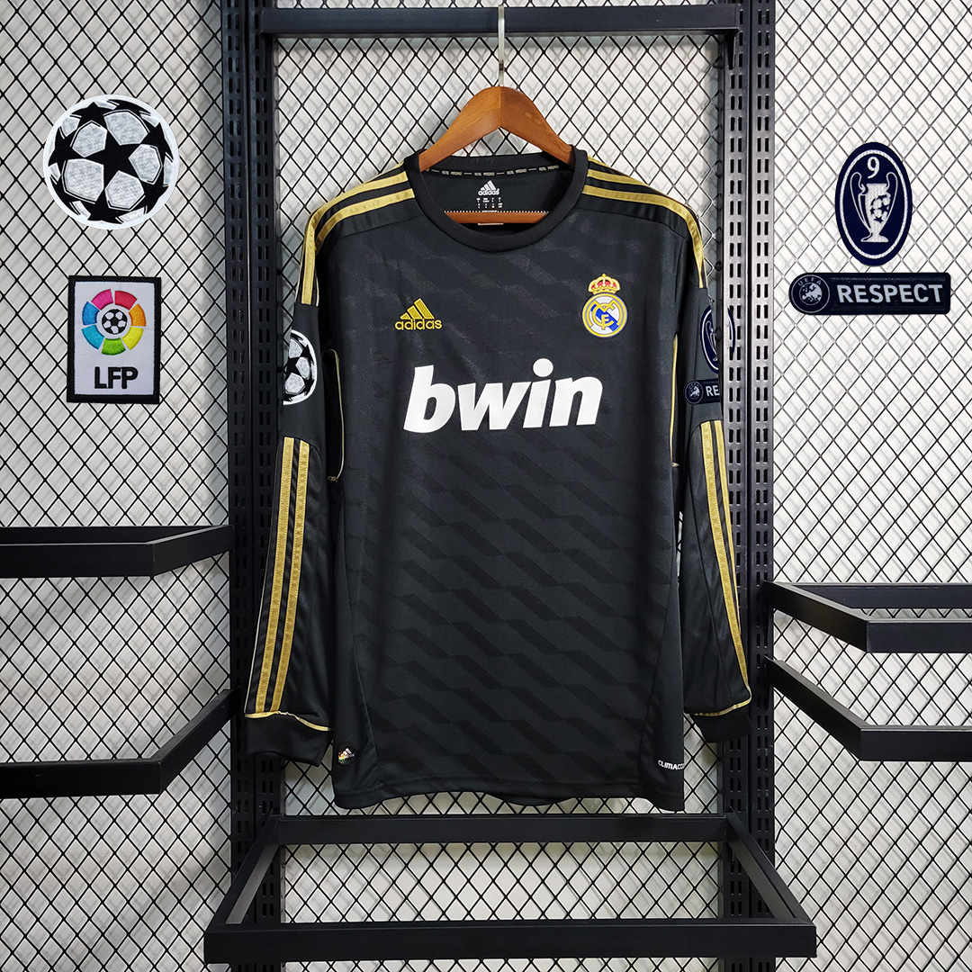 Real Madrid Retro 11-12 Away Long Sleeve Jersey