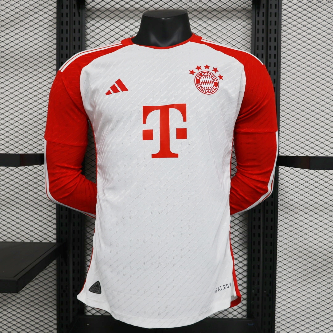 Bayern Munich 23-24 Home Long Sleeve Jersey - Player Version