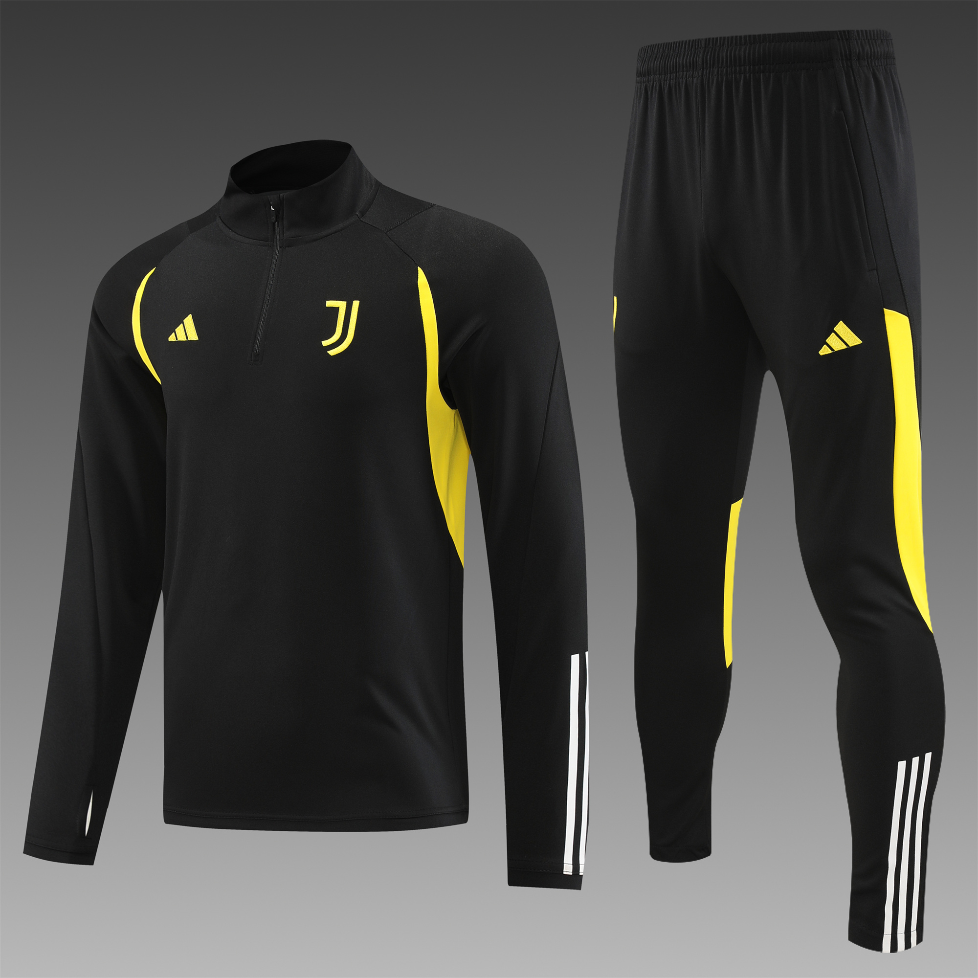 Juventus 23-24 Long Sleeve Training Set Black