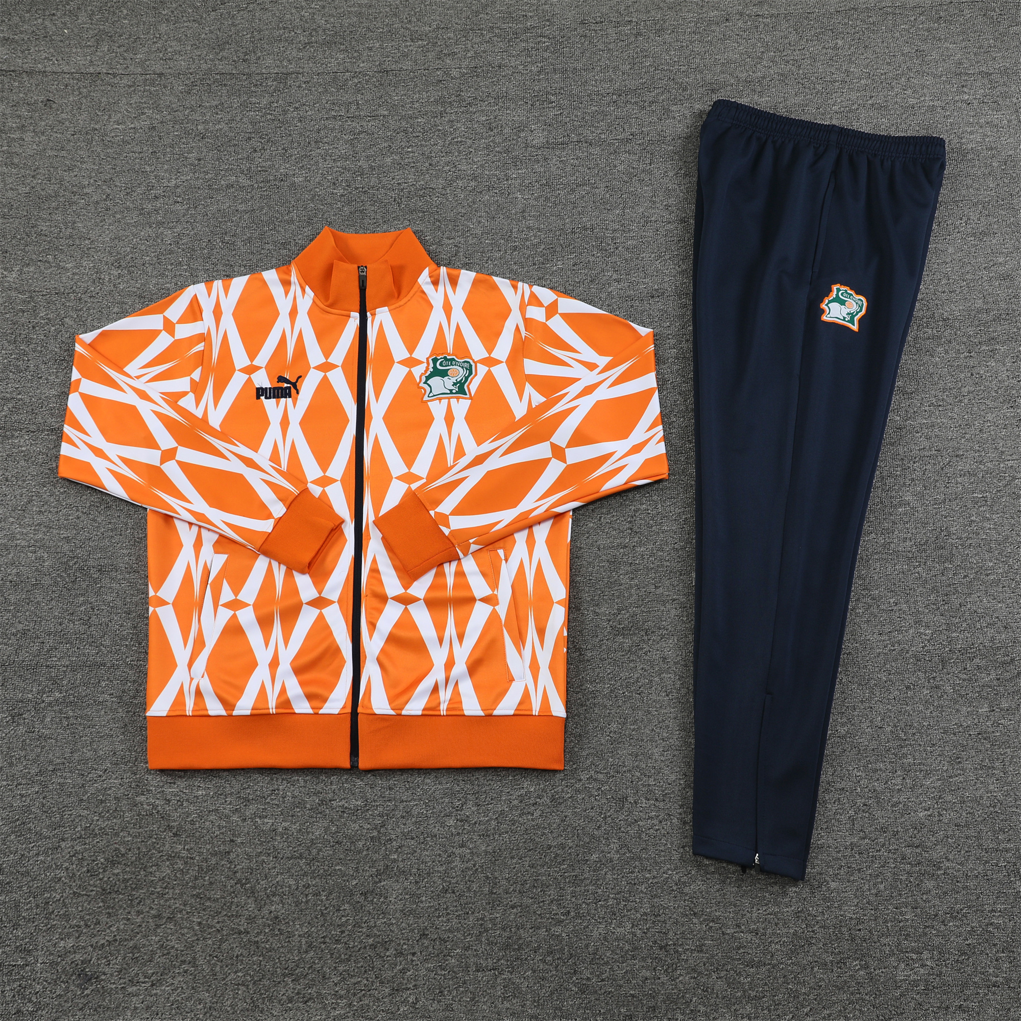 Cote d'Ivoire 23-24 Jacket Training Tracksuit - Orange