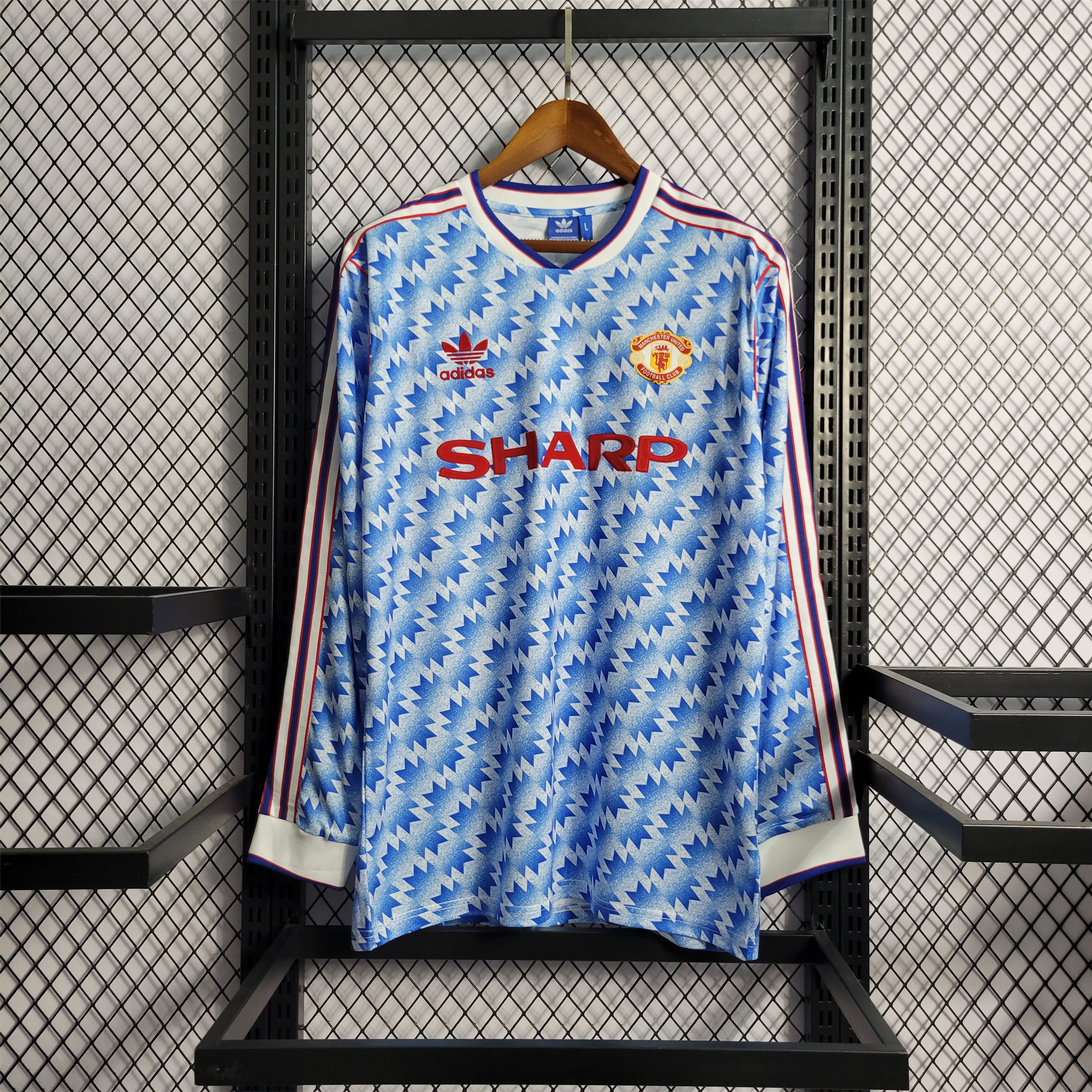 Manchester United Retro 90-92 Away Long Sleeve Jersey