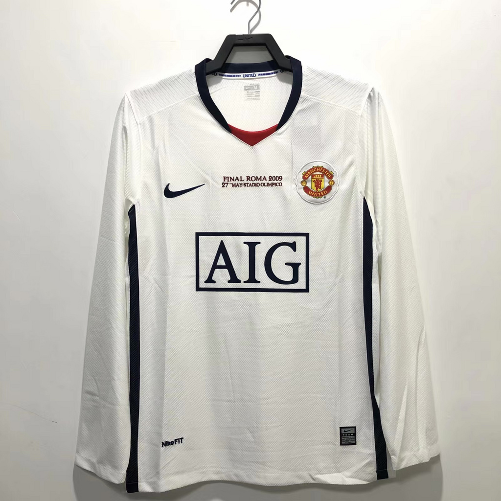 Manchester United Retro 08-09 Away Long Sleeve Jersey - Champions League Final Version