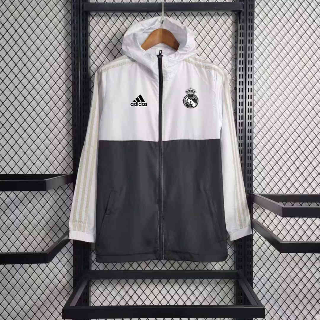 Real Madrid 23-24 White Windbreaker