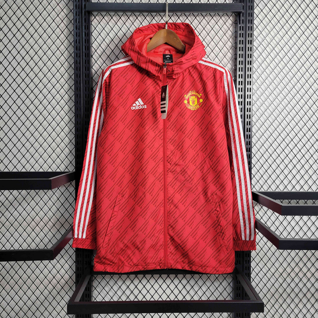 23-24 Manchester United Red Windbreaker