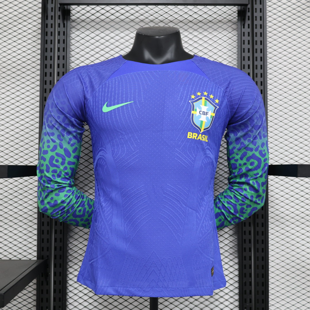 Brazil 22-23 Away Long Sleeve Jersey - Player Version