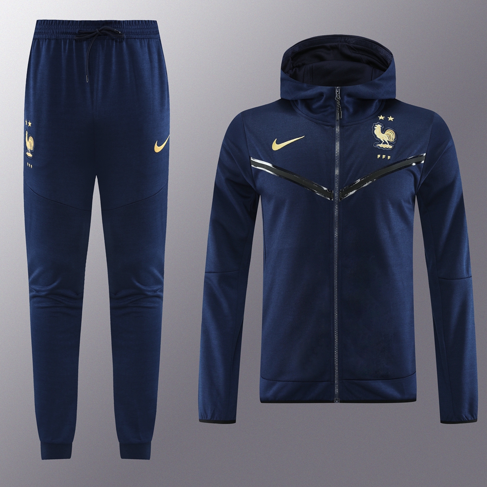 France 23-24 Jacket Training Tracksuit -Treasure Blue