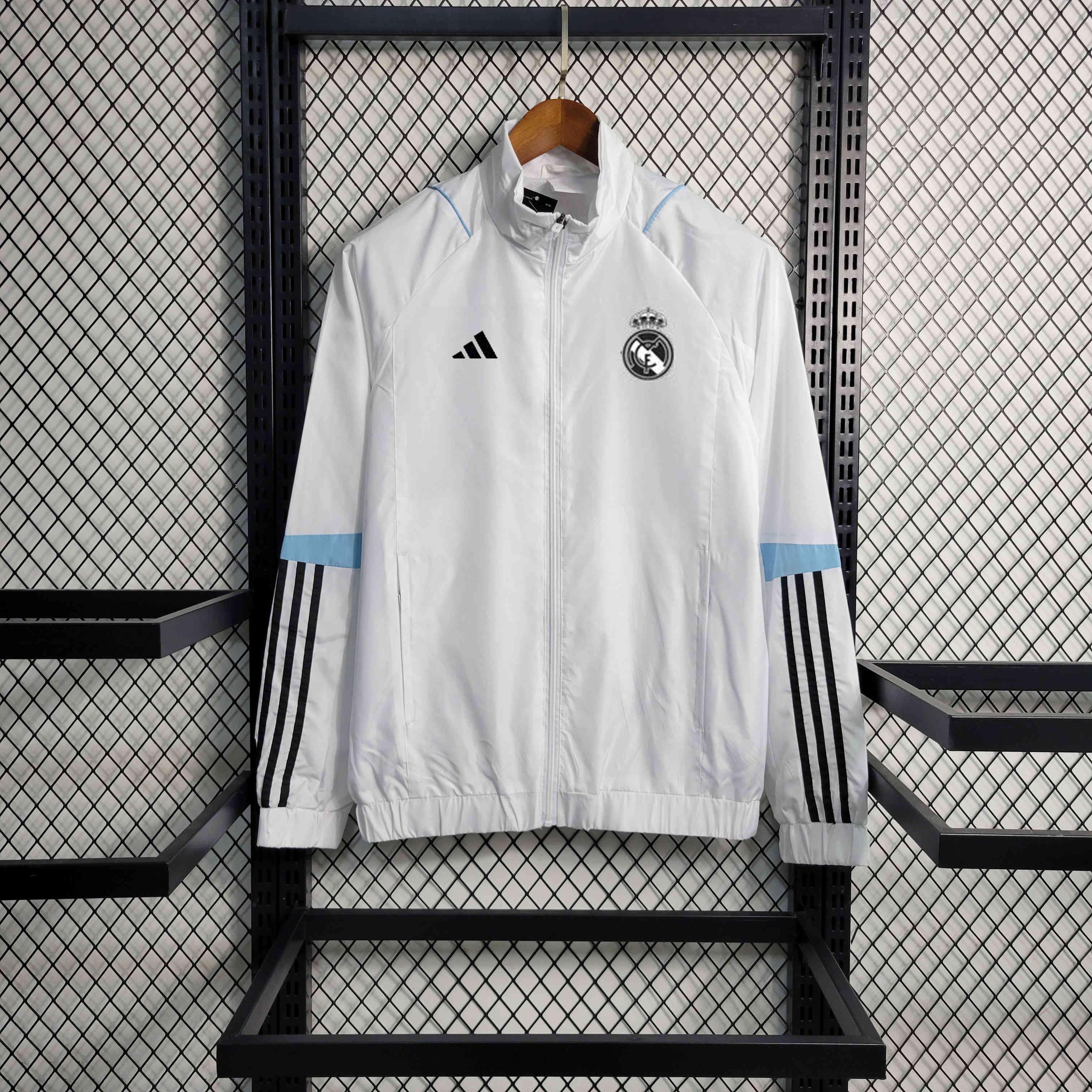 Real Madrid 23-24 White Windbreaker