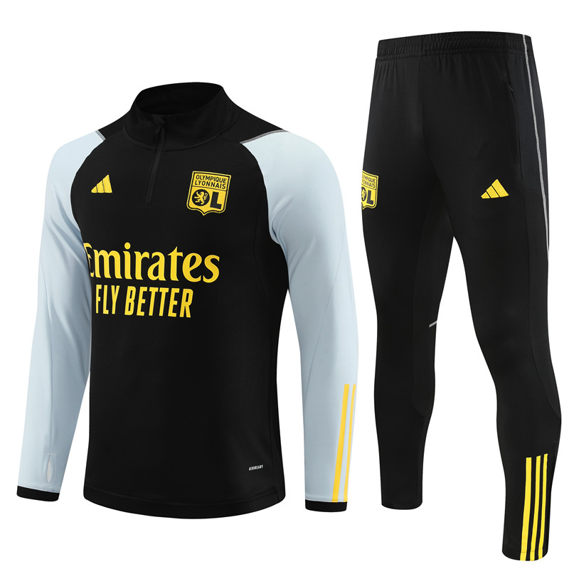 Lyon 23-24 Long Sleeve Training Set -Black