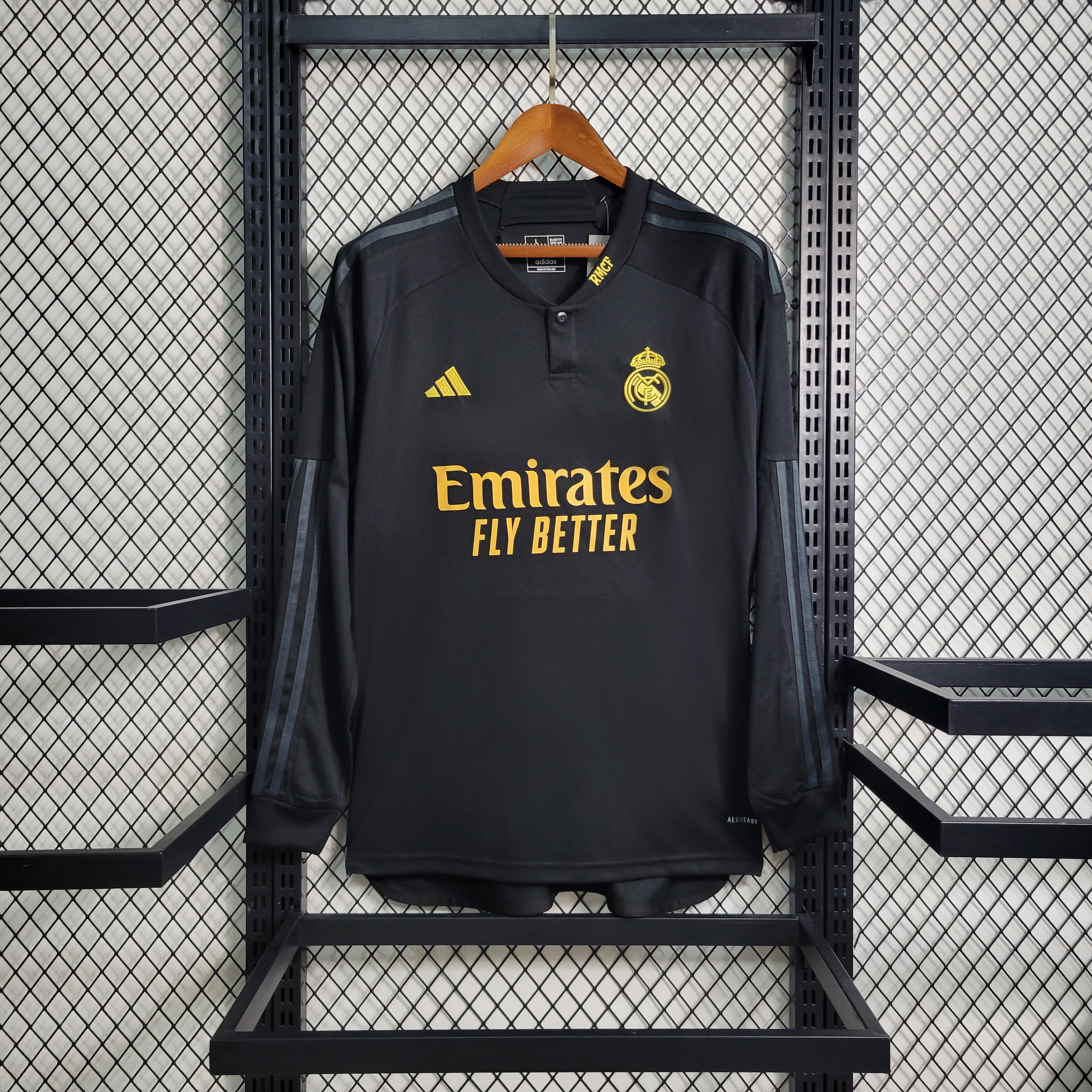 Real Madrid 23-24 Third Away Long Sleeve Jersey - Fans Version