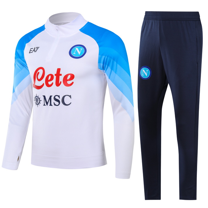 Napoli 23-24 Kids Long Sleeve Training Set White