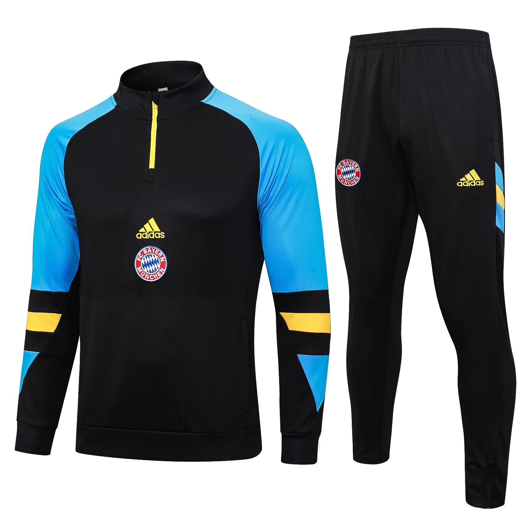 Bayern Munich 23-24 Long Sleeve Training Set -Black and Blue